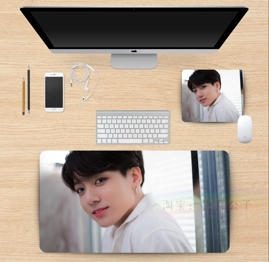 BTS Bulletproof Youth Tuan Tian Yiguo Shop Cushion Mouse Guts Super Large Desk Case Custom Customized Keyboard Jungkook