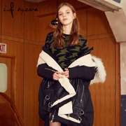 Trung tâm mua sắm Ifbyeva với cùng một đoạn mùa đông áo len houndstooth mới của phụ nữ - Vòng cổ áo len