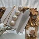 2020 New French Vintage Retro Pearl BB Clip in Hair Clip Three Piece Set Phụ kiện tóc Word Clip Edge Clip - Phụ kiện tóc