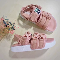 PUMA Hummer 18 mùa hè mới nam giới và phụ nữ Velcro thở dày dưới thể thao bãi biển dép 365630 01 02 dép quai hậu nữ đế cao