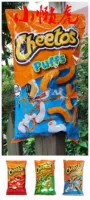 American Cheetos Puffs Qido Straight Cheese Bar 255G Горячий вкус кукурузный батончики хрустящая картошка фри бесплатно доставка