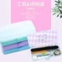 Nhật bản làm móng tay công cụ mới kẹo màu lưu trữ hộp công cụ purlin sponge đánh bóng điều trị bút lưu trữ đồ trang sức hộp vẽ cọ bản 3d