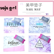 Công Cụ Nail Nhật Bản Mats Nail Salon Bảng Mat Linen Có Thể Giặt Gấp Tinh Vân Tiếng Anh Pad Silicone Tay Gối