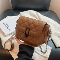 Ретро модная цепь, универсальная брендовая сумка на одно плечо, на цепочке, коллекция 2021, популярно в интернете