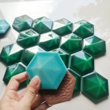 Современная простота шестиугольная бриллиантовая поверхность, треснувшаяся мозаичная плит