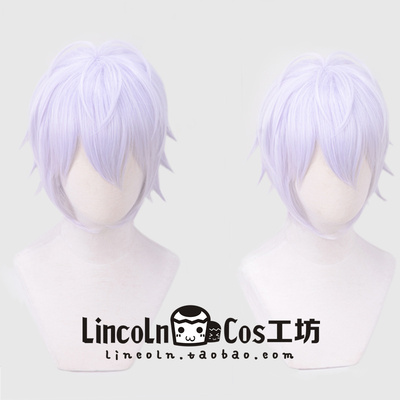 taobao agent Lincoln anti -short hair IDOLISH7 Fengzaka strong cosplay wig mixed purple cos fake hair