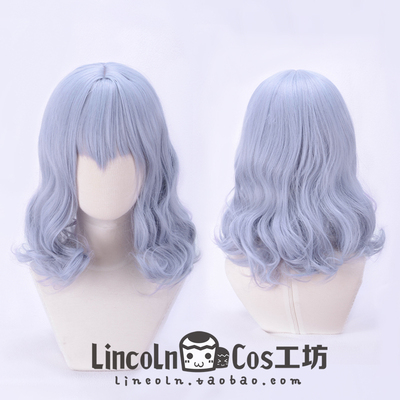 taobao agent Lincoln Oriental Project Leimilia Scarlet cosplay wigs gray -purple curly hair