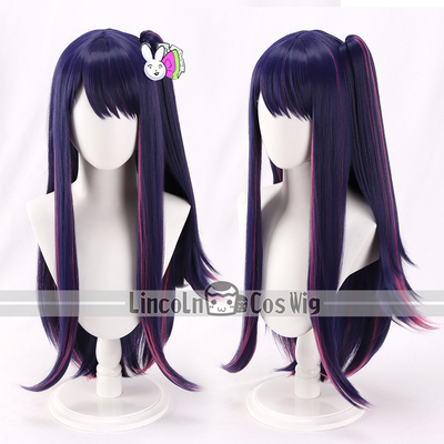 taobao agent LINCOLN My pushing child Hoshino loves cos wigs of dark purple dyeing