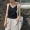 Quần lửng nữ mùa hè 2019 đơn giản, áo cổ lọ dệt kim cổ chữ V mặc áo phông đáy xs - Áo ba lỗ đồ công sở nữ