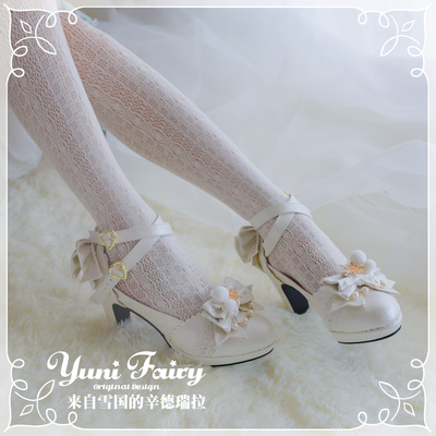 taobao agent Genuine elegant high wedding shoes, Lolita style