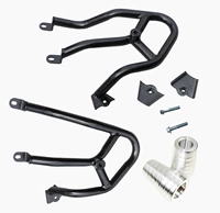 Черный бар+серебряный конус -алюминиевая палочка