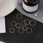 Nhẫn siêu thanh in đơn giản nối đuôi nhẫn nhẫn ngón tay nhỏ phù hợp với phiên bản Hàn Quốc của nhẫn nữ thời trang hipster cá tính - Nhẫn