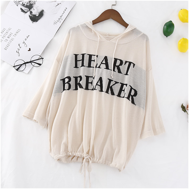 Hàng hóa tốt phải nhập! Có thể được sử dụng như một chiếc áo khoác nhỏ với một chiếc mũ trùm đầu băng lụa áo thun đan