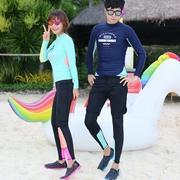 Bộ đồ lặn Hàn Quốc cho nữ áo tắm dài tay chống nắng sứa quần áo chia đôi ống thở phù hợp với cặp đôi quần áo lướt - Vài đồ bơi