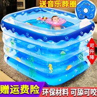 Надувной складной бассейн для новорожденных для младенца для ванны для плавания, увеличенная толщина