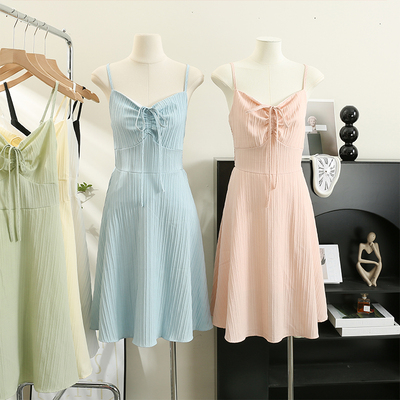 taobao agent T-shirt, summer slip dress, skirt, fitted brace, french style