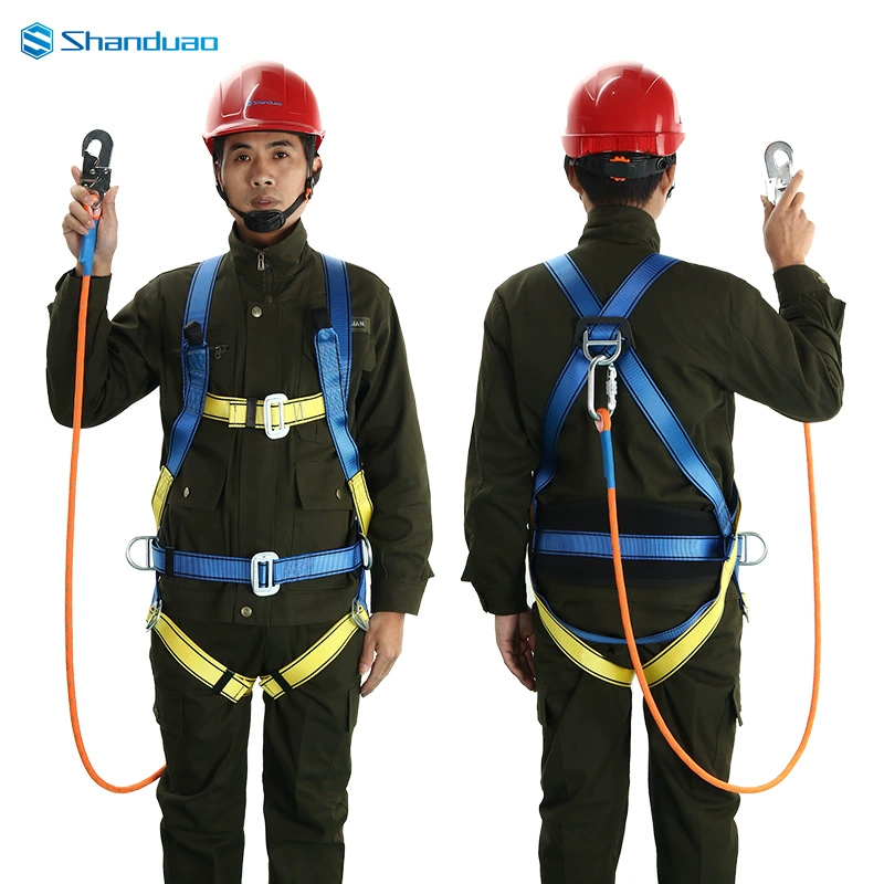 Dây an toàn làm việc ở độ cao Sanduao Bộ dây leo núi ngoài trời chống rơi Đai an toàn thợ điện dây an toàn điện lực dây an toàn toàn thân 