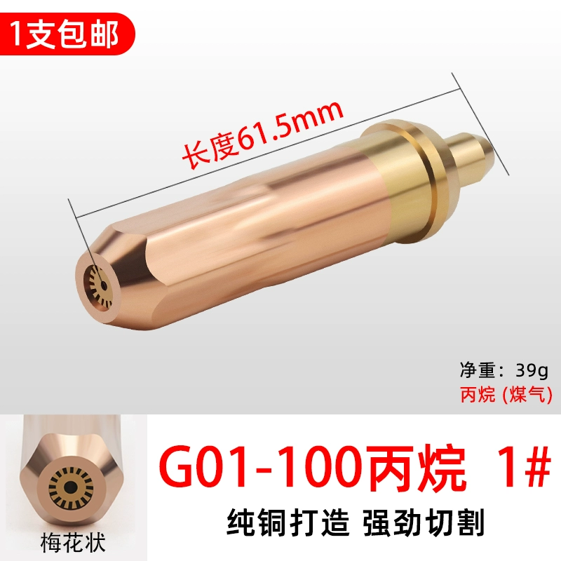 Đầu cắt súng cắt khí hóa lỏng khí axetylen propan tiêu chuẩn quốc gia g01-30-100-300 đầu mỏ cắt hoa mận loại vòng máy hàn mig giá rẻ Phụ kiện máy hàn