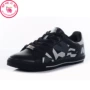 Dream House 126 series giày thời trang giày thường màu đen in da hoang dã giày the thao nữ sneaker