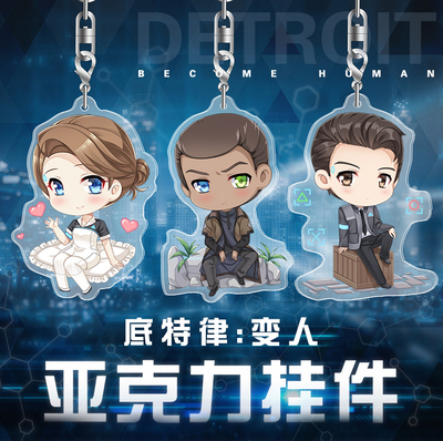 taobao agent Detroit change person peripheral Conner Q version double -faced acrylic anime pendant Karamakus keychain