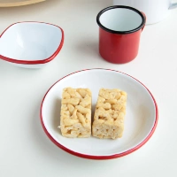 Эмалевая эмамельная диск с рисом толстый модель 16 см закусочной блюдо с закуска