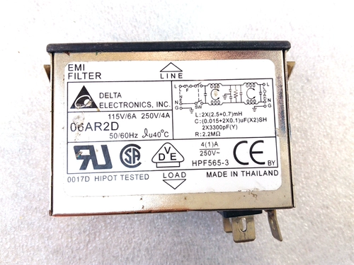 Импортированный 6A DADA EMI Power Filter 06AR2D Переключатель полосы