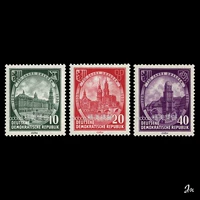 Демократическая Германия 1956 г. Дрезден 750 Юбилейное здание 3 Все иностранные марки