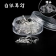 100 серебряных крючков ушей 100 круглых коробок доставки