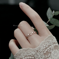 Линейное кольцо, регулируемый аксессуар, серебро 925 пробы, популярно в интернете, в корейском стиле