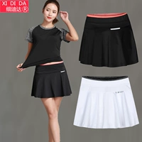 Quần short thể thao mới váy nữ quần trắng váy tennis chạy bộ đào tạo chống cầu lông ngắn - Trang phục thể thao quần áo the thao nữ đẹp