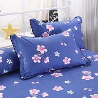 In bông gối cặp 48 * 74cm bông twill gối bộ duy nhất sinh viên áo gối gối kim đan