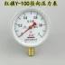 Hongqi Y100 Đồng hồ đo áp suất chân không áp suất âm áp suất nước áp suất không khí áp suất dầu thủy lực xuyên tâm 0.6 1 1.6 2.5MPA 