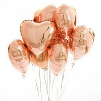 18 -INCH Champagne Gold Love Aluminum Film Balloon