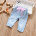 Hàn Quốc bé quần áo trẻ em quần jean trẻ em 2-7 tuổi cung cô gái quần H4230 Quần jean