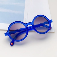 Синие полупрозрачные кадры очки