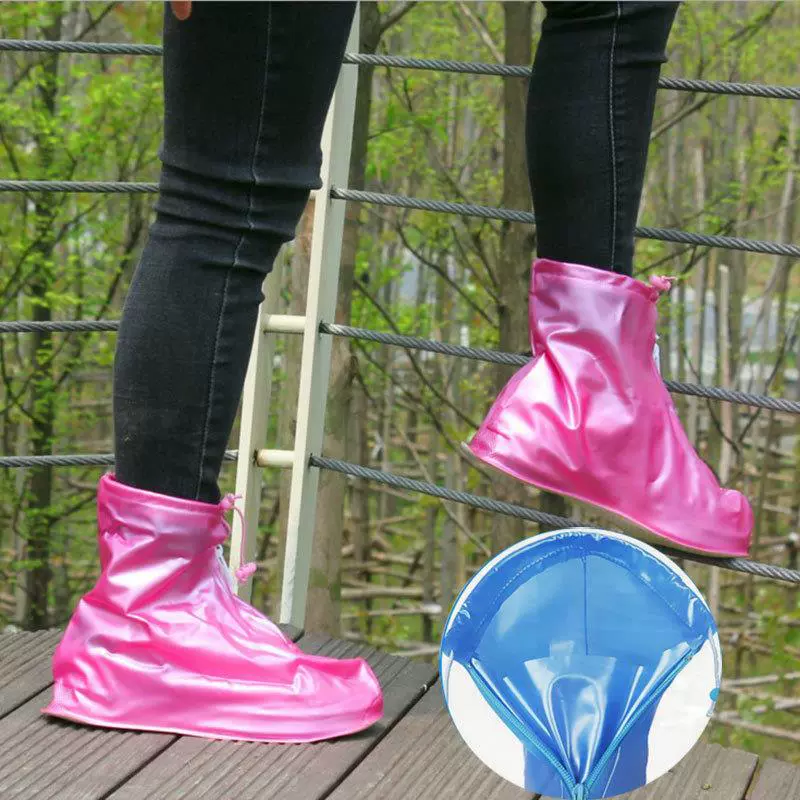 Giày chống mưa che mưa cho nam và nữ dày dưới đáy giày đi mưa thời trang không thấm nước PVC giầy chống trượt - Rainshoes
