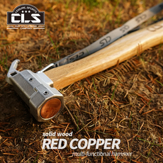 Молотки-гвоздодёры 新升级户外不锈钢锤紫铜头多功能帐篷天幕地钉锤子拔钉器野营榔头