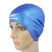 Mũ bơi nữ dài không thấm nước đàn hồi cao nam và nữ phổ quát silicone rắn bơi màu