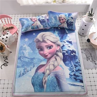 Disney Princess Children mat băng lụa bàn phim hoạt hình ba mảnh 1,2 giường mùa hè 1,5 cô gái gấp thảm mềm - Thảm mùa hè chiếu trúc 1m2