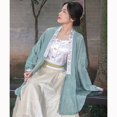 Старинное пальто 有衣汉服明制短衫明初大放量对穿交春夏非古装