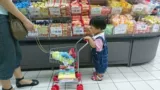 Детская реалистичная корзина для покупок, коляска, семейная игрушка, игрушечная машина