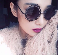 Солнцезащитные очки Zhang Sinyu's Scular Box Список солнцезащитных очков для женских солнцезащитных очков ретро