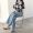 Dora Chaoren Hội Trường Hồng Kông hương vị retro chic cao eo cong jeans phụ nữ hoang dã lỏng rộng quần chân quần thủy triều quần áo nữ đẹp