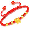 Woven classic red rope bracelet handmade