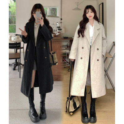 taobao agent Demi-season woolen coat, jacket, plus size, long sleeve