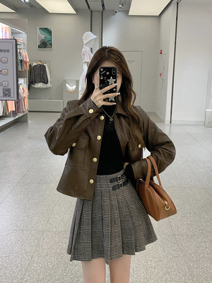 taobao agent Retro autumn jacket, short train model, plus size, 2023 collection, new collection