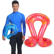 Vòng đeo vai Lê Bảo thế hệ thứ ba bốn thế hệ nâng cấp vòng bơi đôi bóng thiết bị lặn ống thở trẻ em bơi vòng nước - Cao su nổi