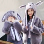 Quần áo mùa thu đông cho trẻ em 2018 dành cho bé trai và bé gái đội mũ trùm đầu thời trang cho bé gái và áo khoác nữ Hàn Quốc áo nỉ có mũ cho cả nhà