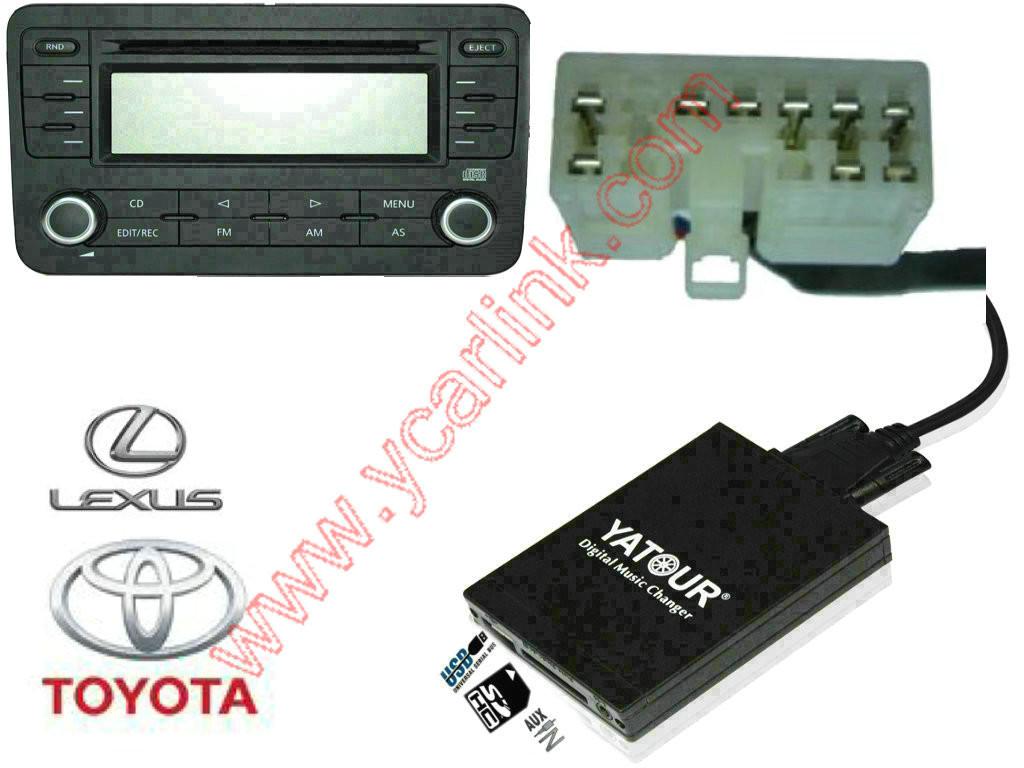 YATOUR USB SD AUX ADAPTER MP3 MUSIC 12PIN FOR TOYOTA LEXUS