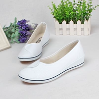 Một thẻ y tá giày trắng nêm sneakers giày của phụ nữ nhỏ màu trắng giày giày của phụ nữ vẻ đẹp giày giày làm việc phụ nữ giầy mọi nữ